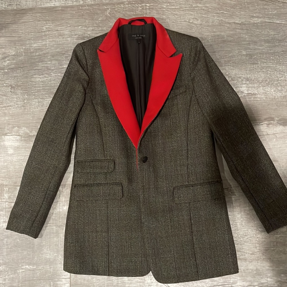 Rag & Bone Paloma Jacket With Red Lapel - image 6